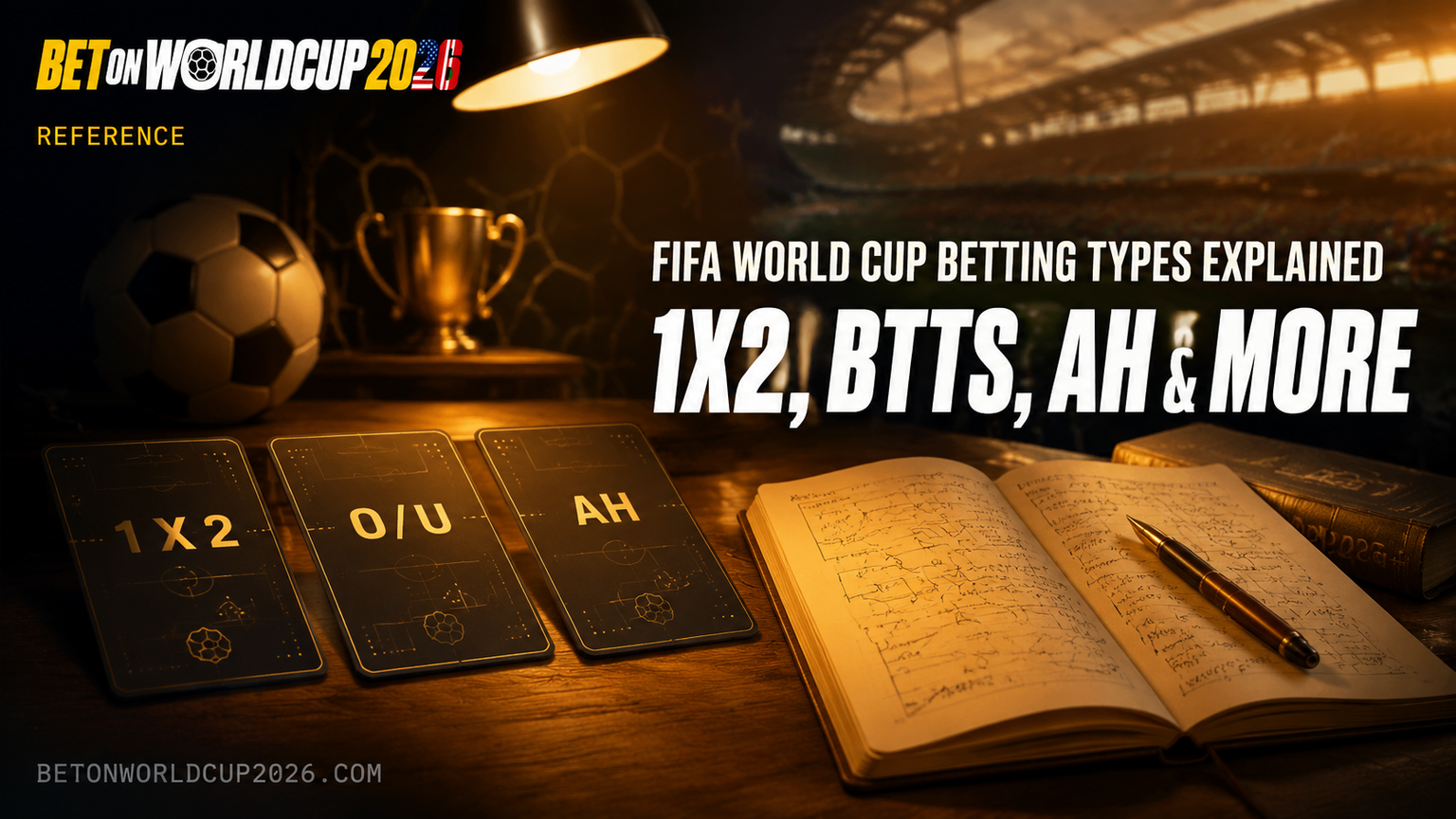 2026 FIFA 월드컵 베팅 유형 설명 — 1X2, BTTS, 핸디캡 외